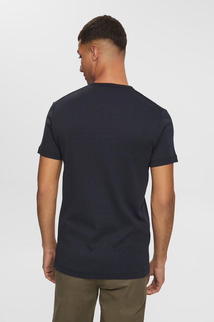 T-shirt i jersey med slim fit, BLACK, detail image number 4