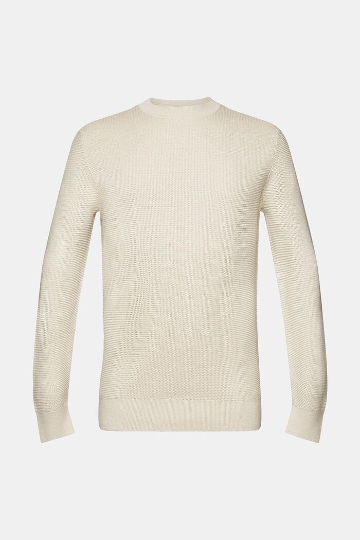 Stribet sweater, LIGHT TAUPE, detail image number 5