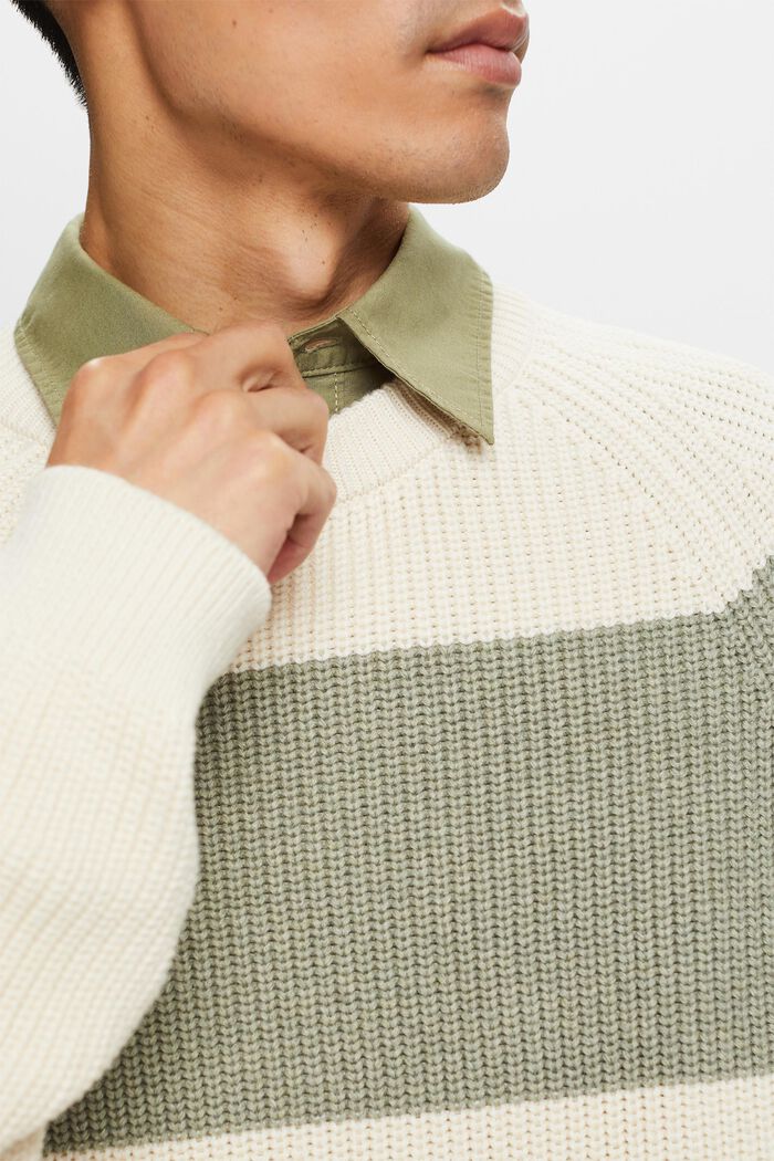 Stribet sweater med rund hals, ICE, detail image number 2