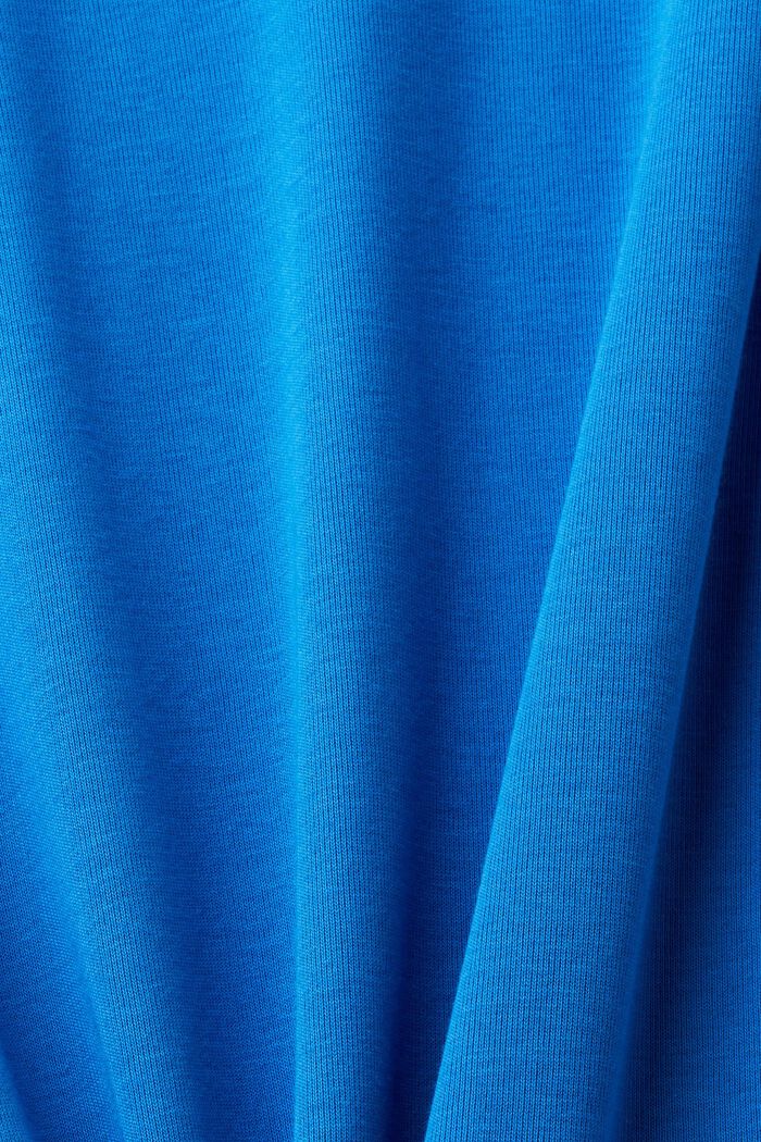 Bomuldstop med lange ærmer, BRIGHT BLUE, detail image number 6