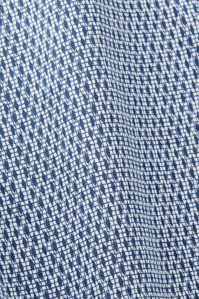 Bomuldsskjorte i en afslappet pasform med print, GREY BLUE, detail image number 4