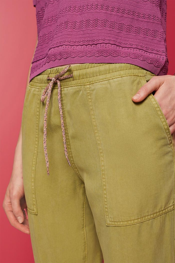 Bukser med elastisk linning, PISTACHIO GREEN, detail image number 2