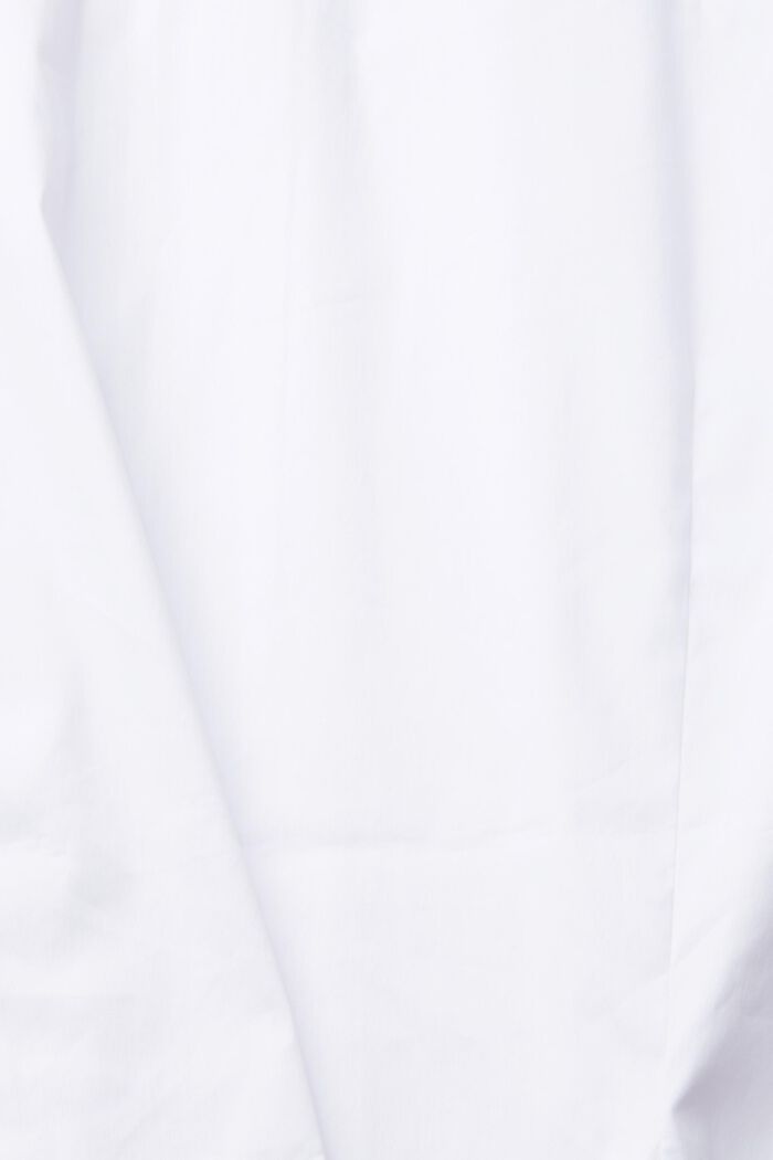 Skjortebluse i poplin, WHITE, detail image number 4