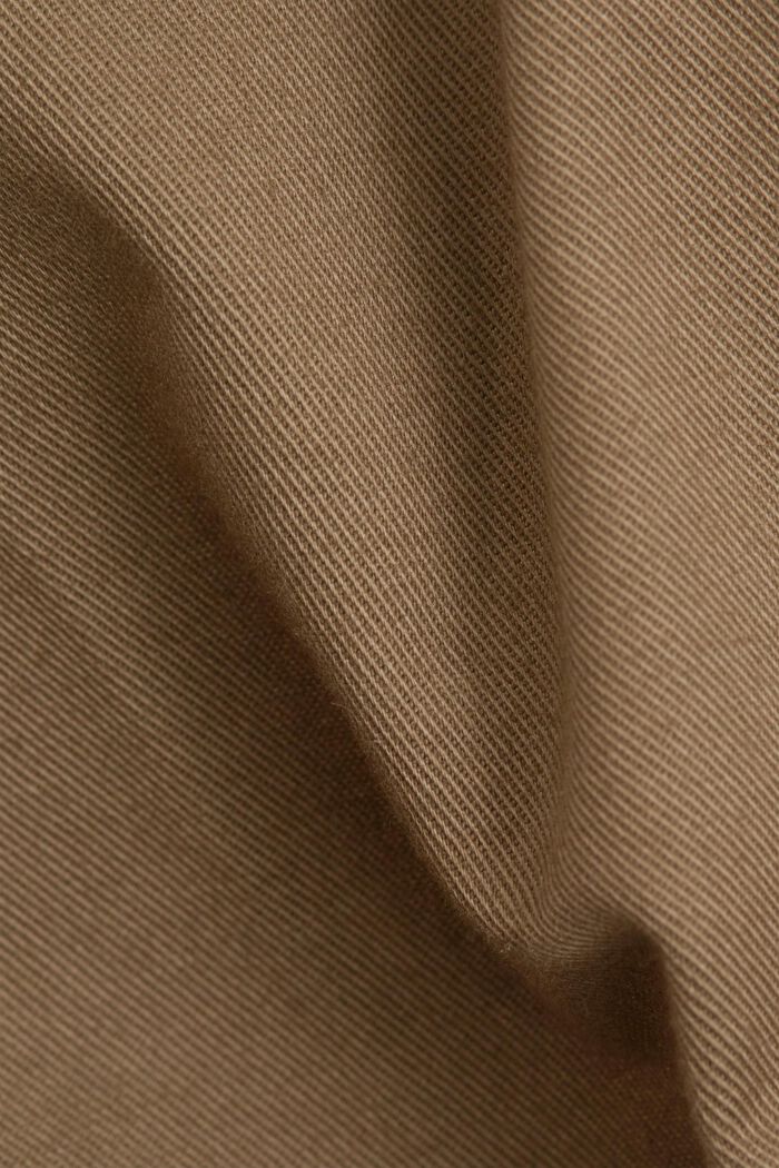 Chinobukser med stretch og økologisk bomuld, BEIGE, detail image number 4