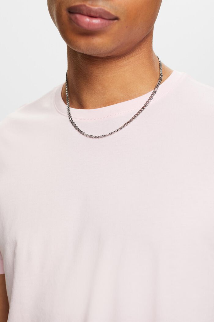 Kortærmet T-shirt med rund hals, PASTEL PINK, detail image number 3