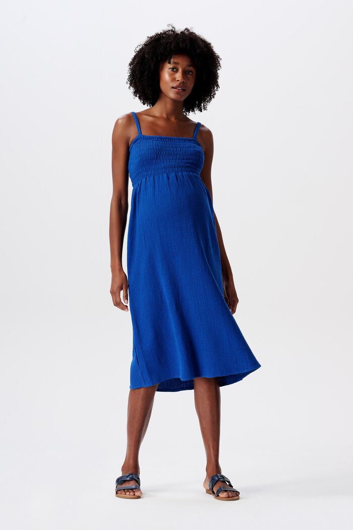 MATERNITY kjole med rynket overdel, ELECTRIC BLUE, detail image number 0