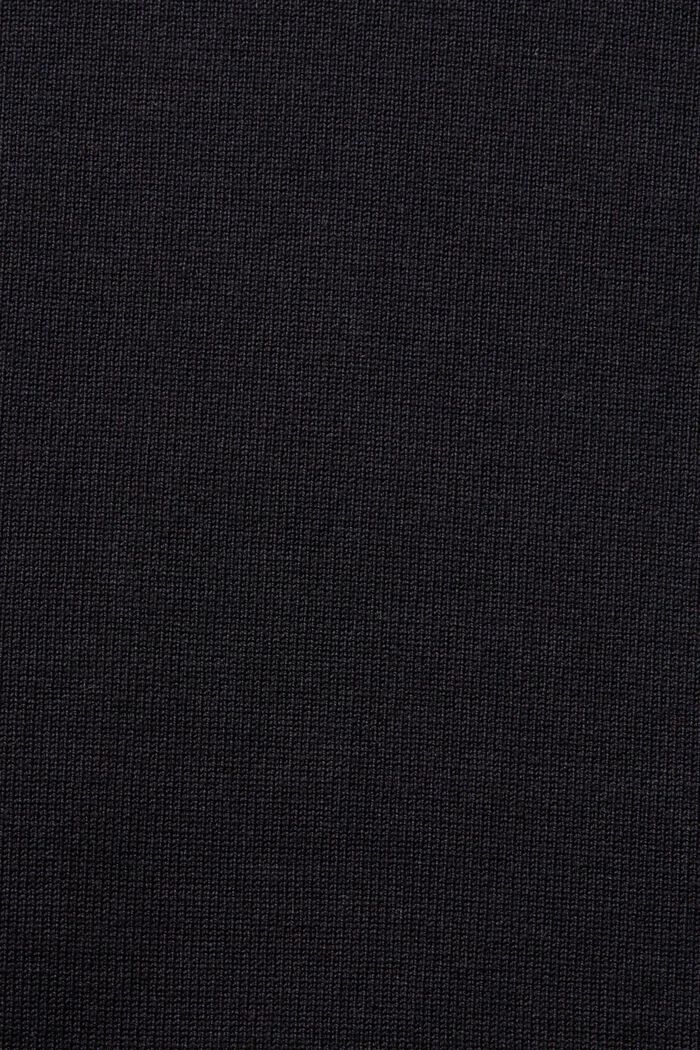 Langærmet sweater med rullekrave, BLACK, detail image number 5