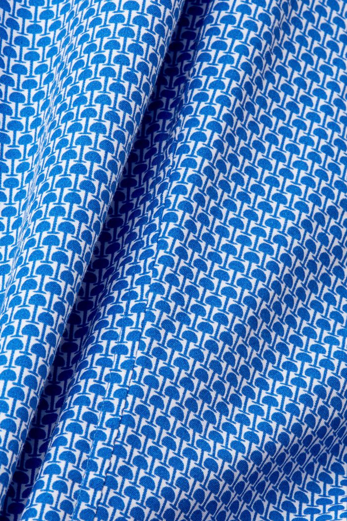 Skjorte i slim fit med allover-mønster, BLUE, detail image number 5