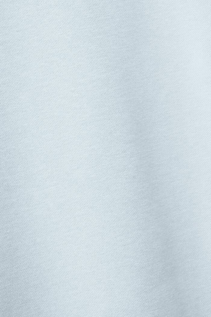 Unisex sweatshirt i bomuldsfleece med logo, PASTEL BLUE, detail image number 7