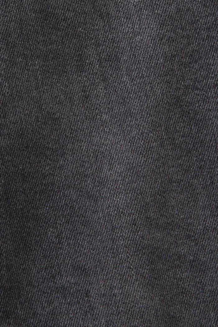 Slim jeans med mellemhøj talje, BLACK DARK WASHED, detail image number 6