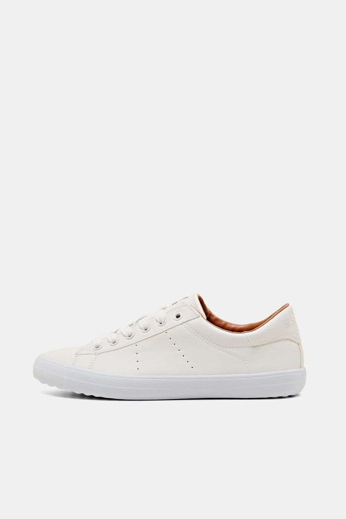 Sneakers i læderlook, OFF WHITE, detail image number 0