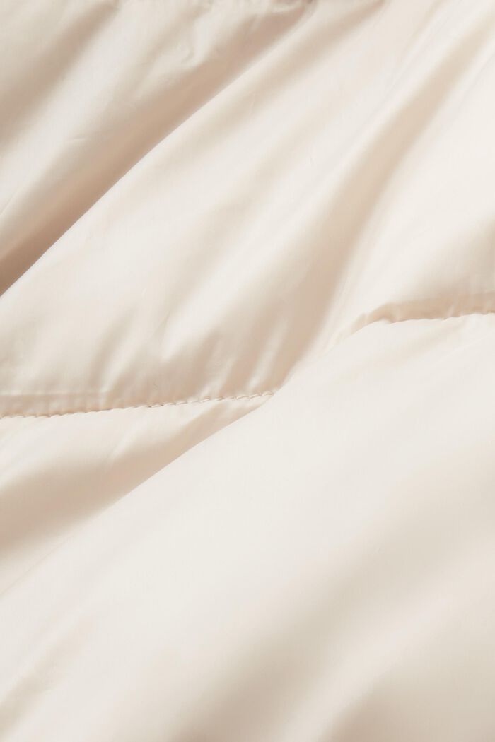 Genanvendt: pufferfrakke med hætte, CREAM BEIGE, detail image number 6