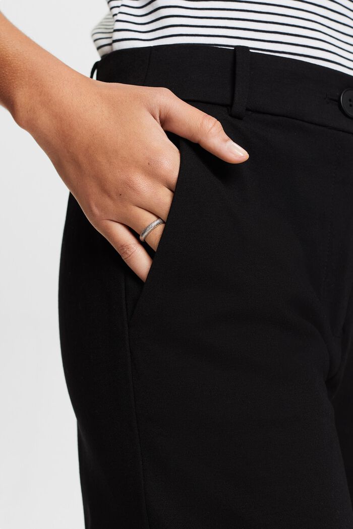 SPORTY PUNTO miks og match bukser med lige ben, BLACK, detail image number 4