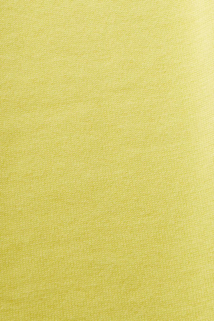 Sweater i bomuld med rund hals, PASTEL YELLOW, detail image number 5