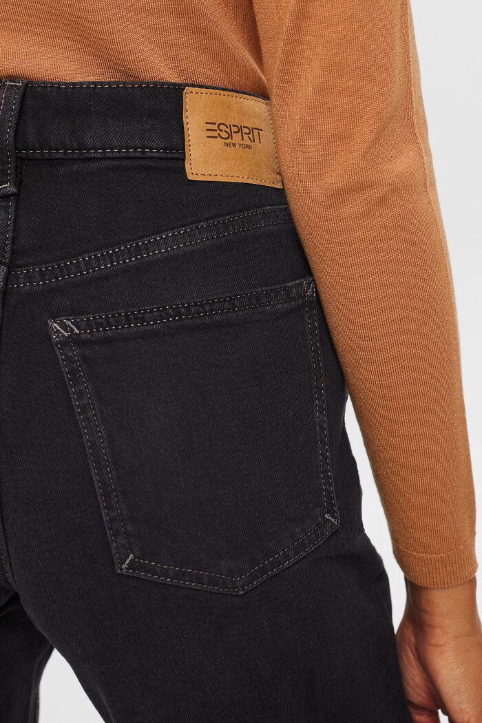 Genanvendt: klassiske retro-jeans, BLACK DARK WASHED, detail image number 4