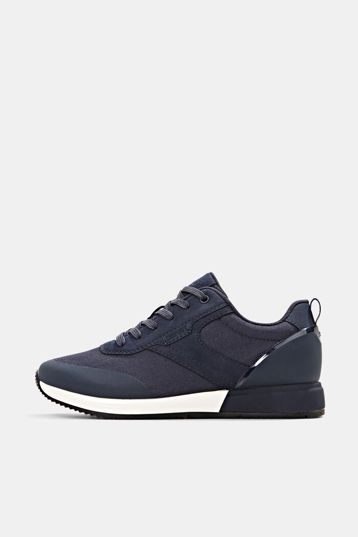 Sneakers med running-silhuet, NAVY, detail image number 0
