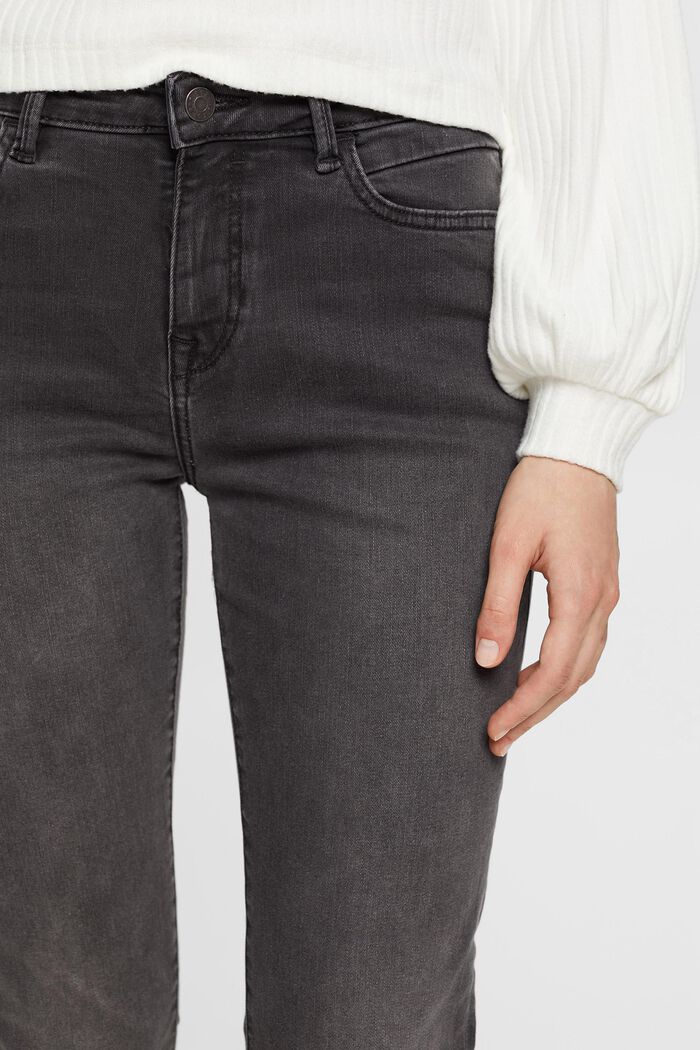 Slim jeans med mellemhøj talje, GREY DARK WASHED, detail image number 2