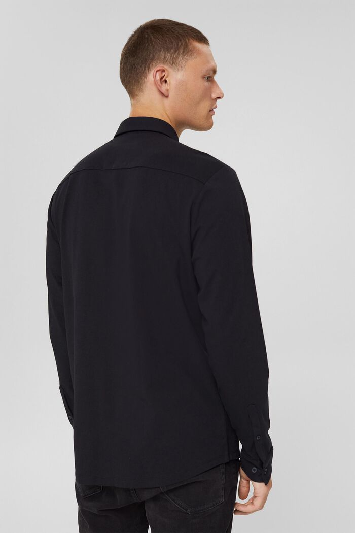 Jerseyskjorte med COOLMAX®, BLACK, detail image number 3