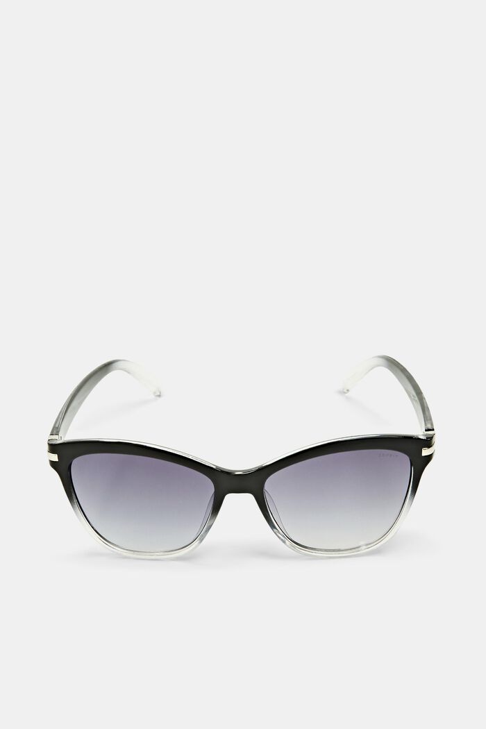 Graduerede Cat Eye-solbriller, BLACK, detail image number 3