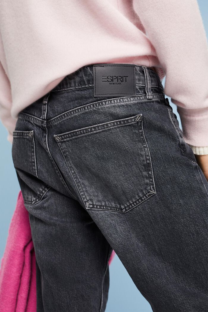 Relaxed retro-jeans med mellemhøj talje, BLACK MEDIUM WASHED, detail image number 3