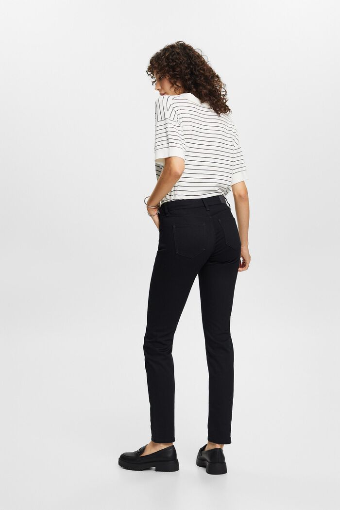 Slim jeans med mellemhøj talje, BLACK RINSE, detail image number 3