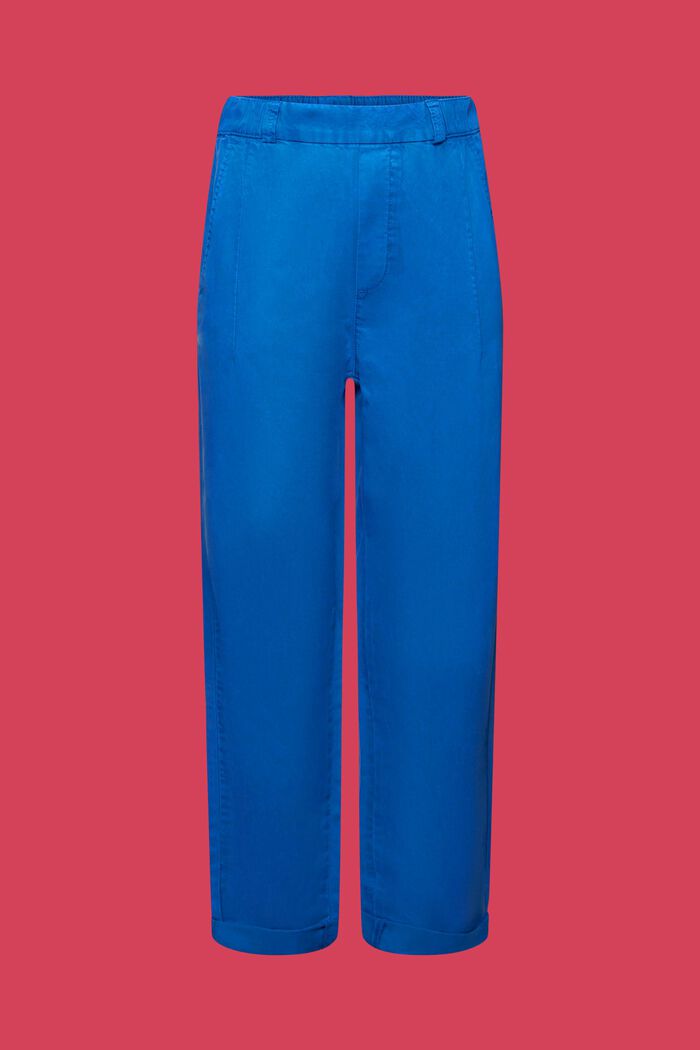 Cropped pull on-chinos, BRIGHT BLUE, detail image number 7