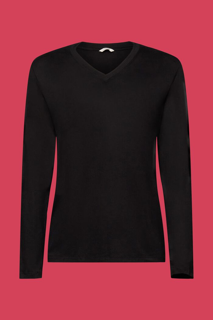 Pyjamas-shirt af LENZING™ ECOVERO™, BLACK, detail image number 5