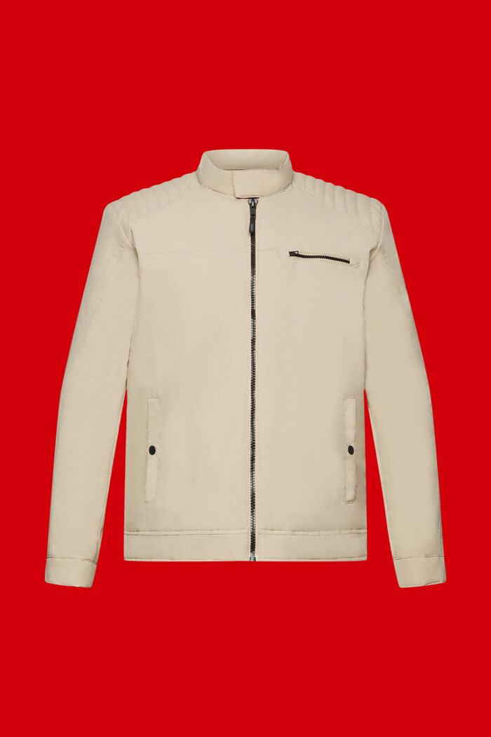 Vandafvisende jakke i ripstop, LIGHT BEIGE, detail image number 5
