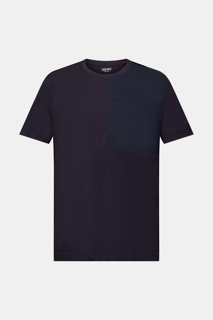 Jersey-T-shirt med brystlomme, NAVY, detail image number 6