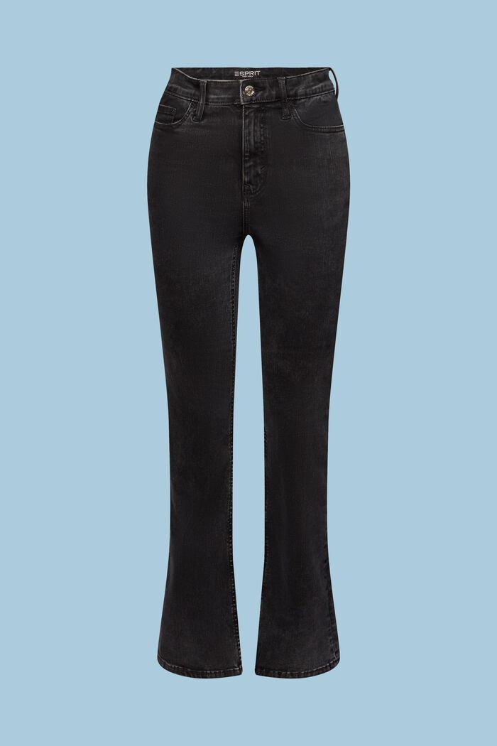 Bootcut-jeans med ultrahøj talje, BLACK DARK WASHED, detail image number 6