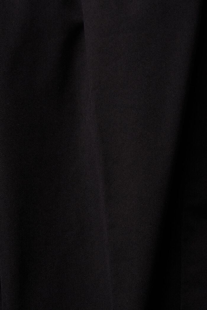 Chinos med wide fit, BLACK, detail image number 1