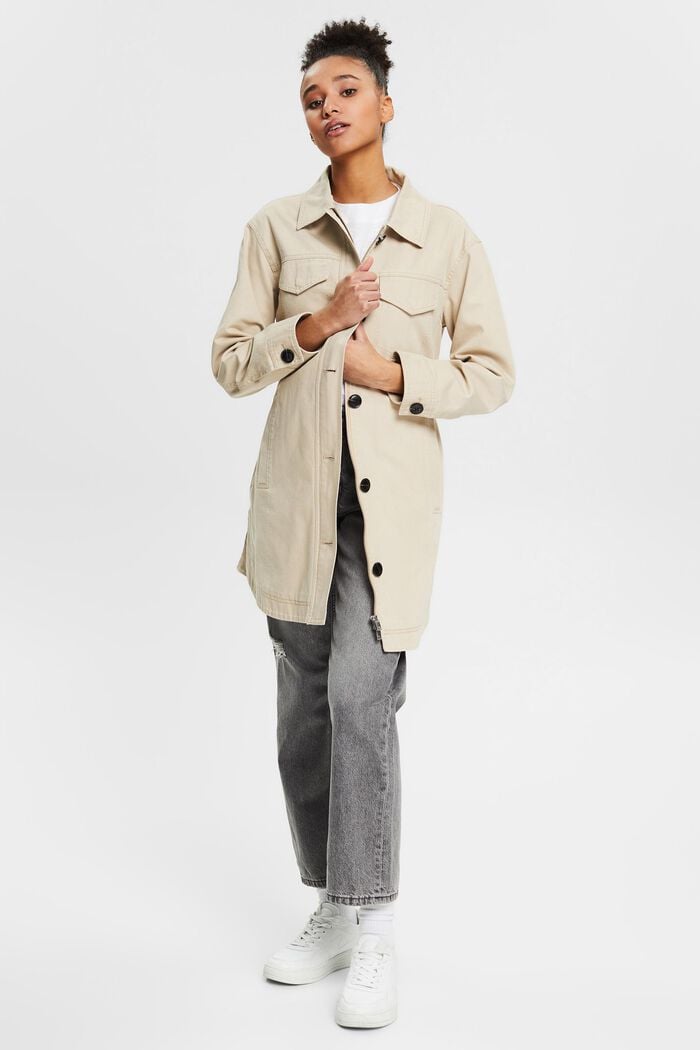 2-I-1-jakke med hætte, 3M™ Thinsulate™, BEIGE, detail image number 1