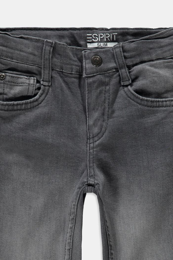 Jeans med justerbar livvidde, GREY DARK WASHED, detail image number 2
