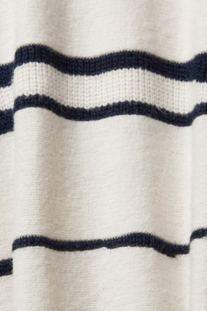Stribet pullover med en relaxed fit-pasform, OFF WHITE, detail image number 5