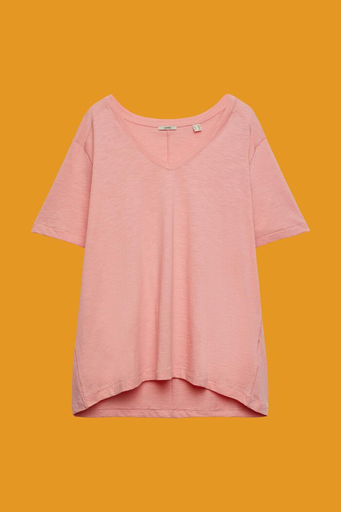 CURVY jersey-T-shirt, 100 % bomuld, PINK, detail image number 0
