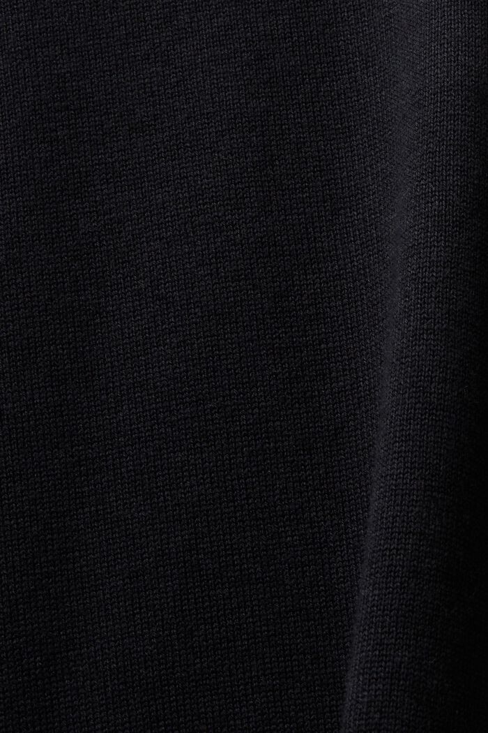 Striksweater med rund hals, ANTHRACITE, detail image number 5