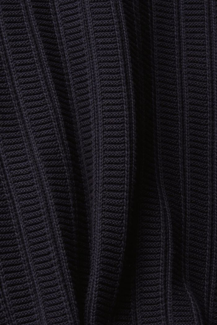 Sweater i strukturstrik, NAVY, detail image number 7