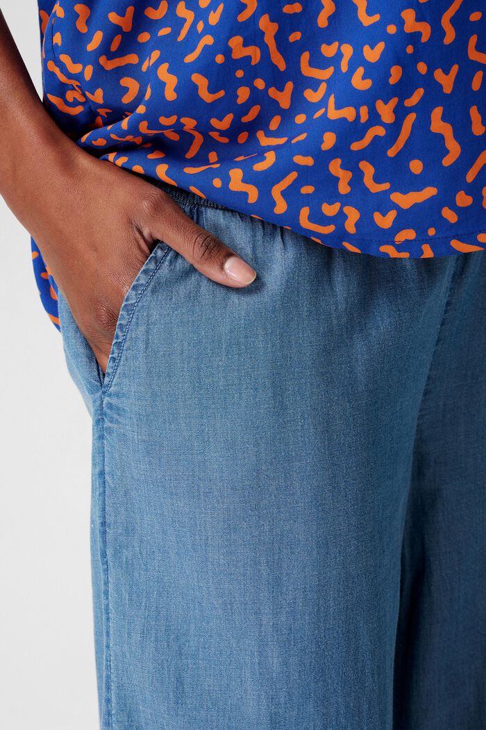 MATERNITY bukser med lav støttelinning, BLUE LIGHT WASHED, detail image number 1