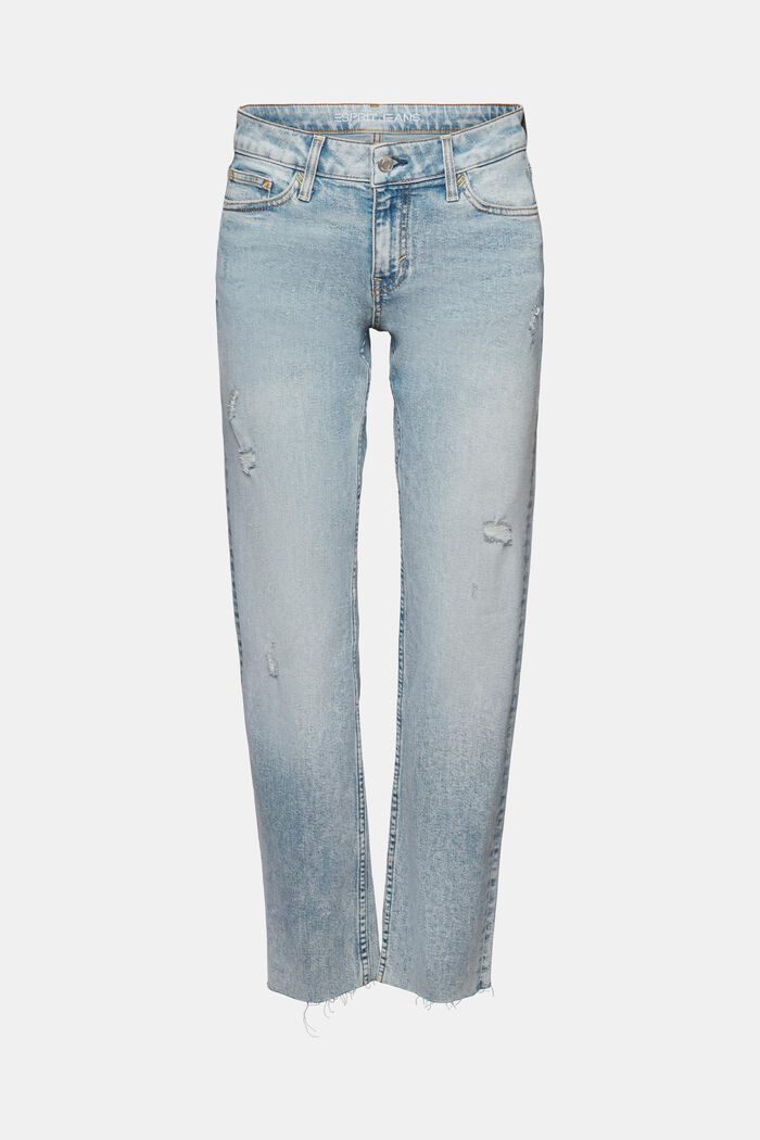 Lige jeans med mellemhøj talje, BLUE LIGHT WASHED, detail image number 6