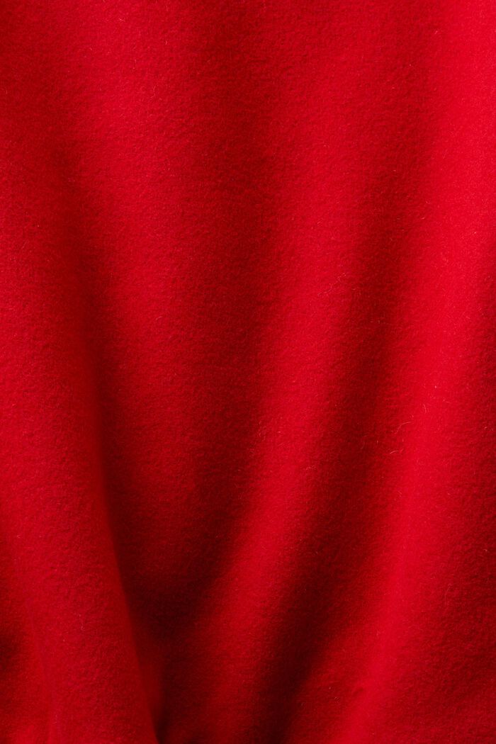 Varsity-jakke i uldmiks med applikeret logo, DARK RED, detail image number 5