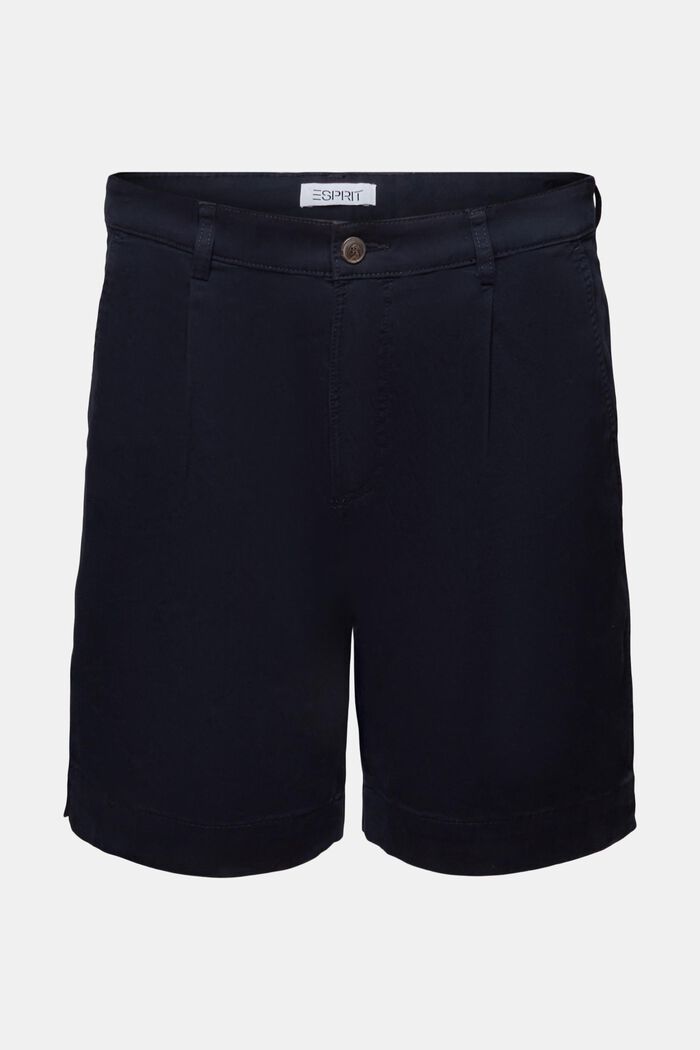Chino-shorts i bomuld, NAVY, detail image number 7