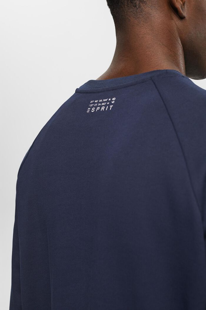 Relaxed fit sweatshirt i bomuld, NAVY, detail image number 2