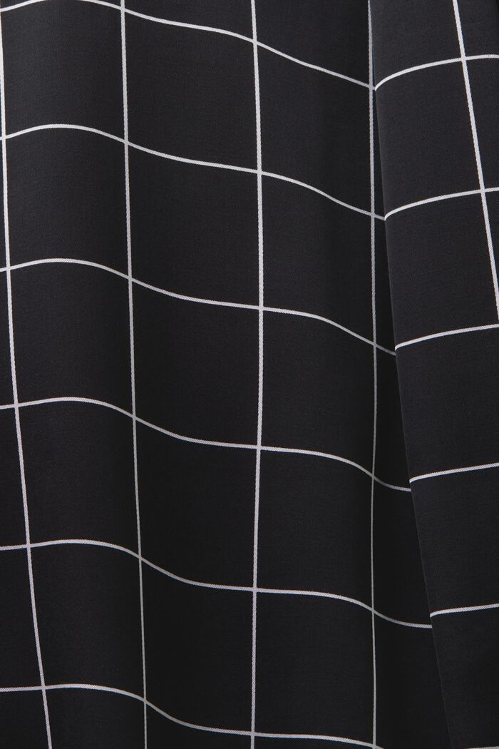 Halterneck-bluse i satin med bindebånd, BLACK, detail image number 6