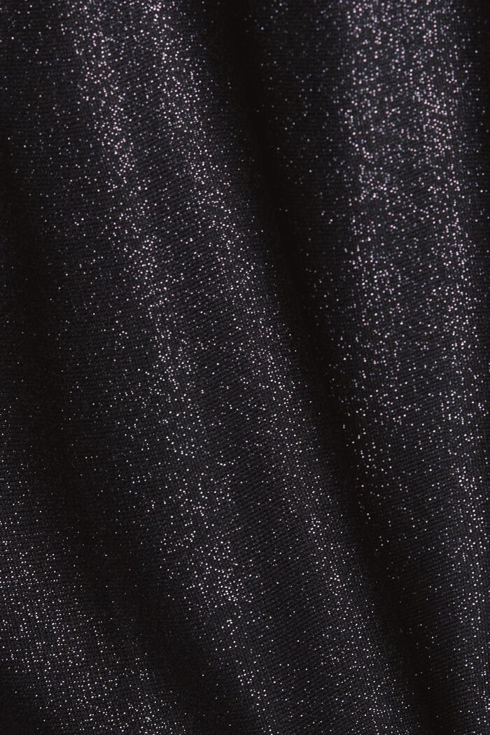 Sweater med glimmereffekt, BLACK, detail image number 6
