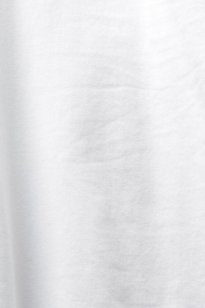 Henley-T-shirt i jersey, WHITE, detail image number 5