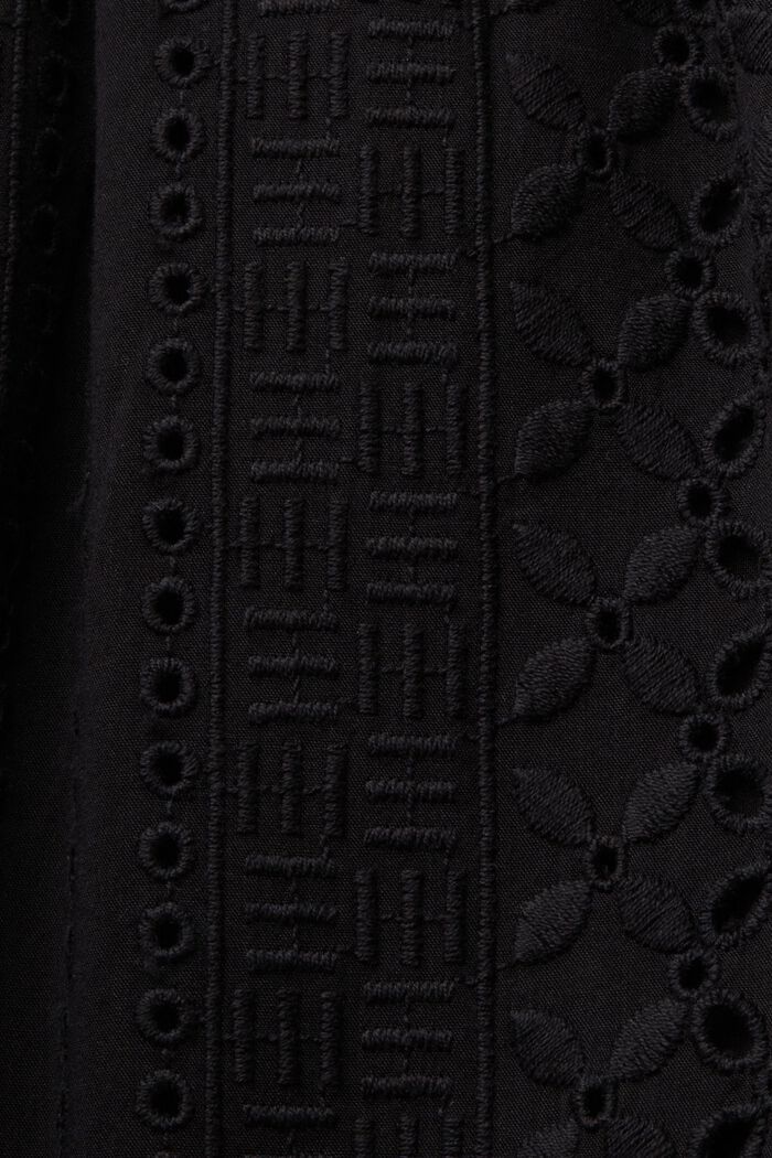 Broderet nederdel, LENZING™ ECOVERO™, BLACK, detail image number 5