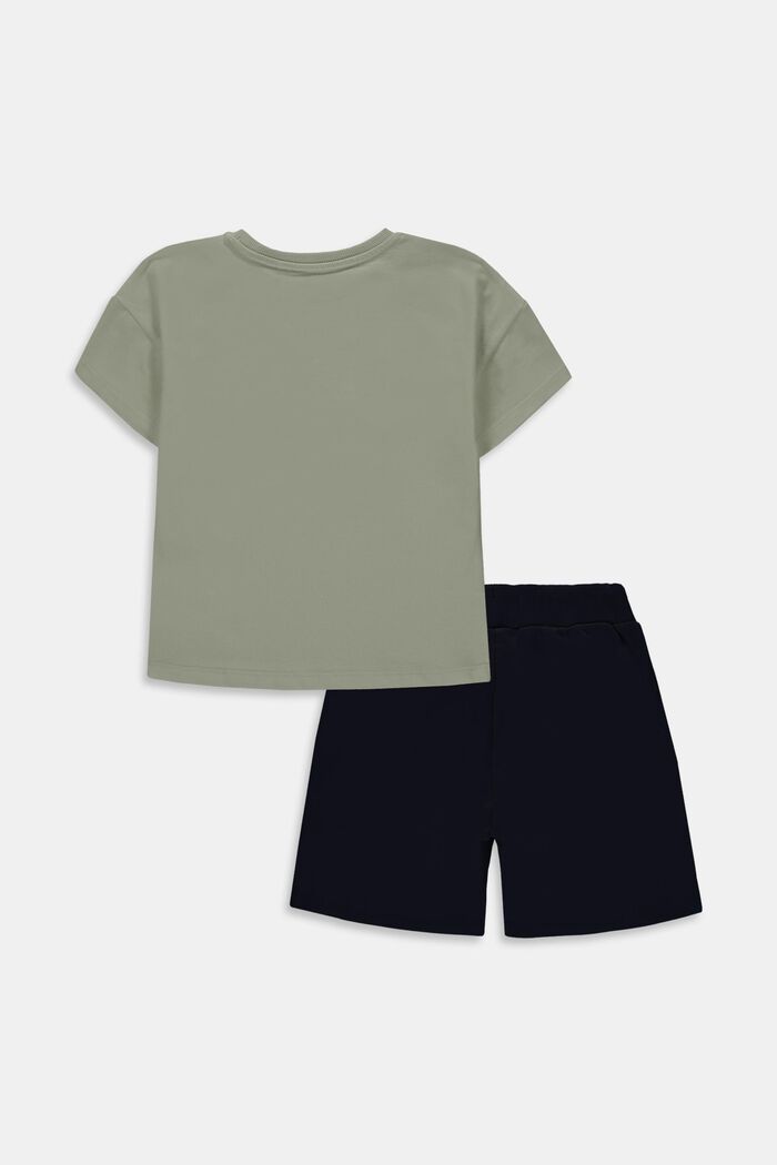 Blandet sæt: T-shirt og shorts, DUSTY GREEN, detail image number 1