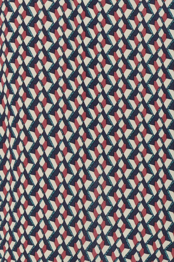 Mønstret bluse, DARK RED, detail image number 5