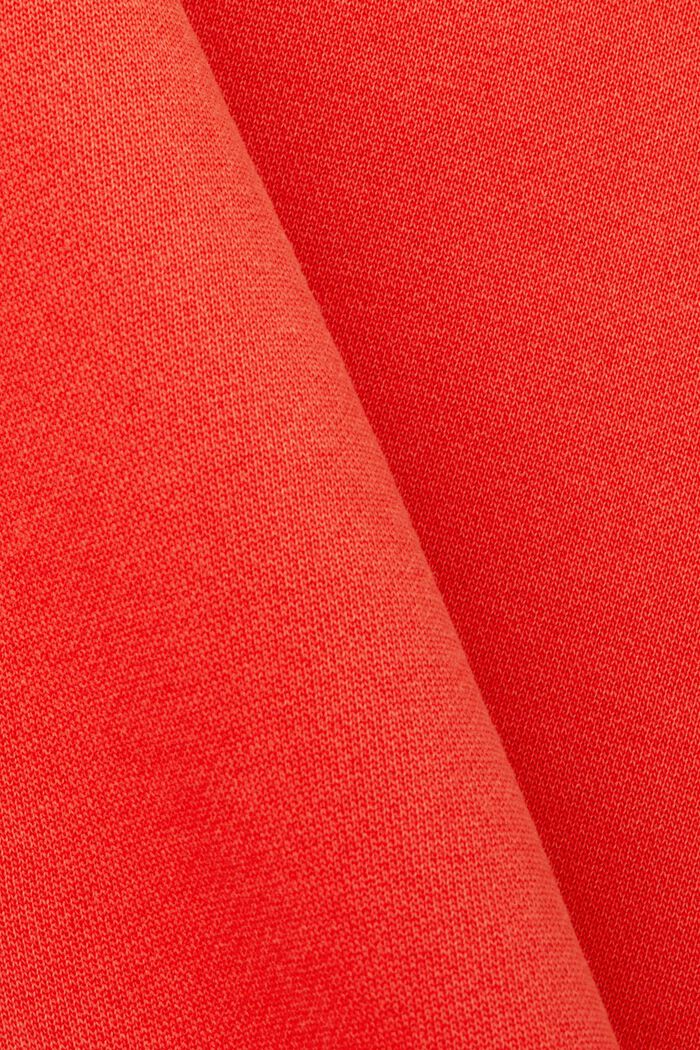 Ensfarvet sweatshirt i regular fit, RED, detail image number 6