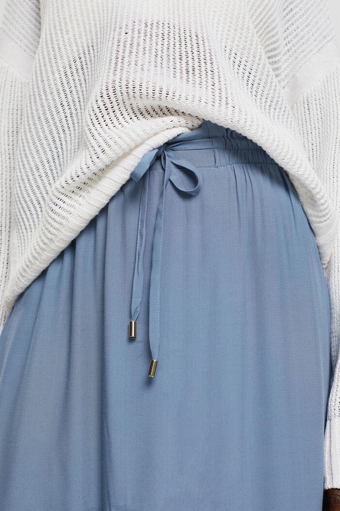 Midi-nederdel af LENZING™ ECOVERO™, GREY BLUE, detail image number 2